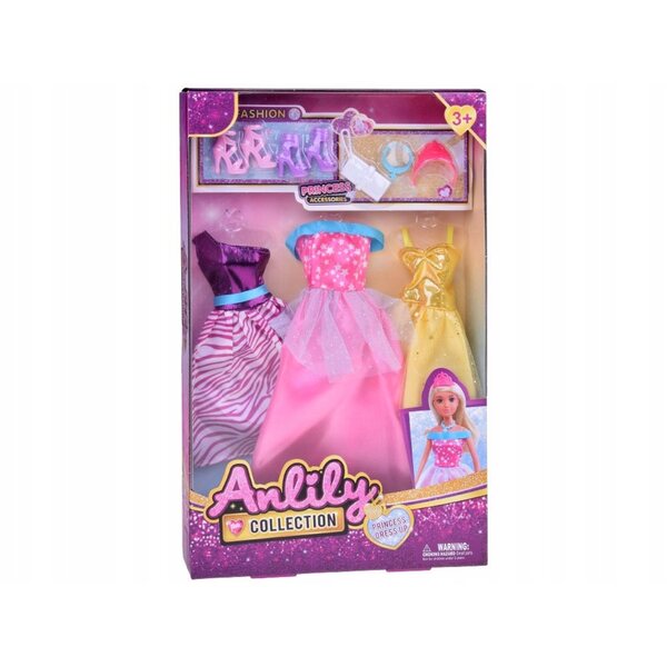 Modisches Puppenkleidungsset mit Kleidung, Schmuck und Accessoires ZA5413