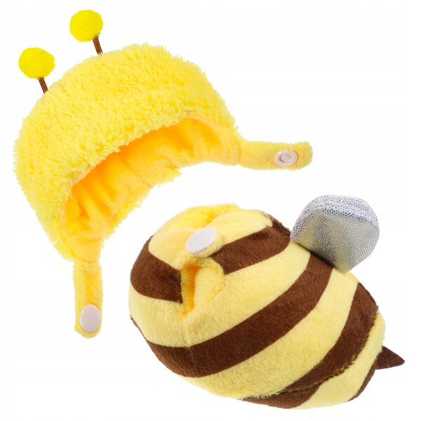 Set Abbigliamento per Bambole con Design Ape in Tessuto Morbido Multicolore
