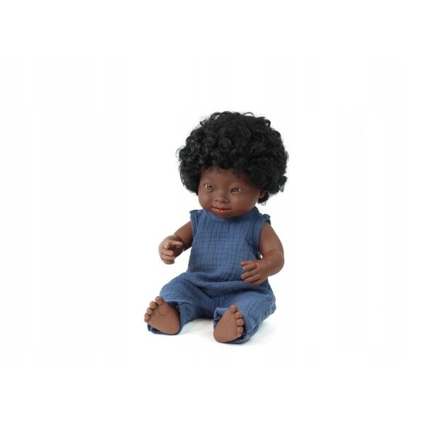 Miniland Pantaloncini In Mussola Blu Navy per Bambola 38 cm Taglia Unica