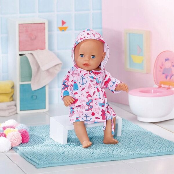 Accappatoio Baby Born 43 cm - Accappatoio morbido per bambole