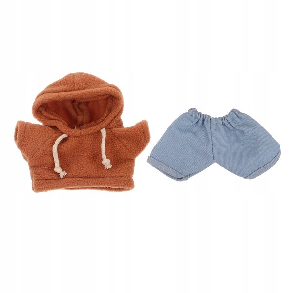 Plüschpuppenkleidung: weicher und strapazierfähiger Kapuzenpullover und Jeans