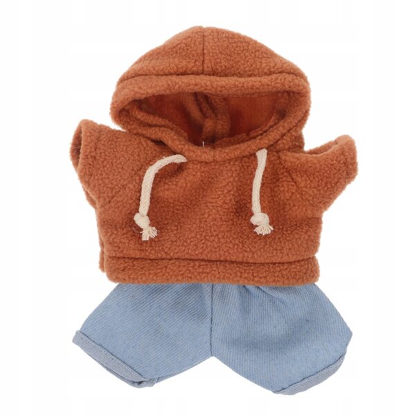 Plüschpuppenkleidung: weicher und strapazierfähiger Kapuzenpullover und Jeans