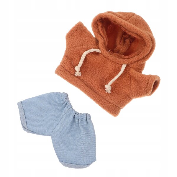 Plüschpuppenkleidung: weicher und strapazierfähiger Kapuzenpullover und Jeans