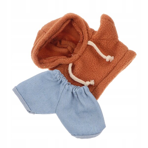 Plüschpuppenkleidung: weicher und strapazierfähiger Kapuzenpullover und Jeans