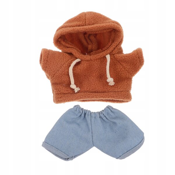 Plüschpuppenkleidung: weicher und strapazierfähiger Kapuzenpullover und Jeans