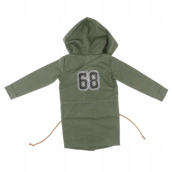 BJD Herrenbekleidungsset 70 cm – grüner Trenchcoat mit Kapuze für bewegliche Puppen