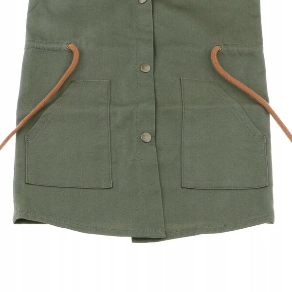 BJD Herrenbekleidungsset 70 cm – grüner Trenchcoat mit Kapuze für bewegliche Puppen