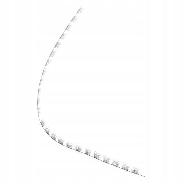 Rimessa di ciglia decorative nere per bambole per styling e personalizzazione DIY