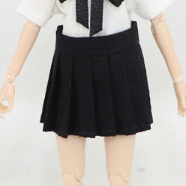 Gonna Miniatura in Tessuto per Action Figure 1:12 Donna, Nero, Accessorio Fai da Te