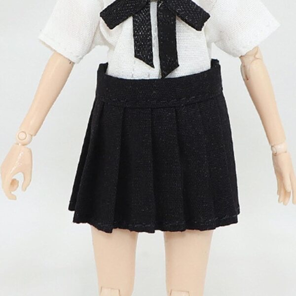 Gonna Miniatura in Tessuto per Action Figure 1:12 Donna, Nero, Accessorio Fai da Te