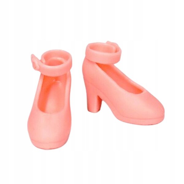1/6 rosa Kunststoffschuhe für Blythe-, Dollfie- und BJD-Puppen mit hohen Absätzen