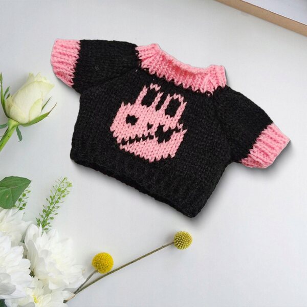 Kurzarmpullover für 20-cm-Puppe – weiches und lehrreiches Kleidungsstück