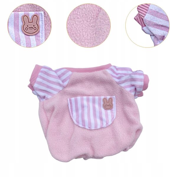 Rosafarbener Body für 38-cm-Puppen – weich und leicht zu wechselnde Kleidung