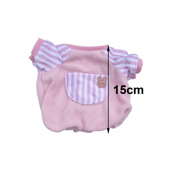 Rosafarbener Body für 38-cm-Puppen – weich und leicht zu wechselnde Kleidung