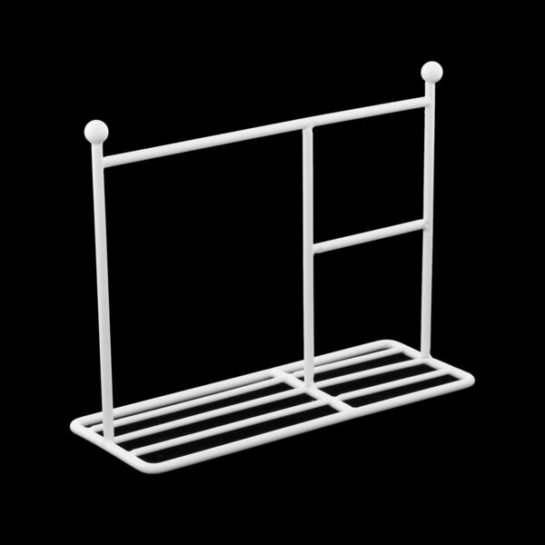 Metall-Wäscheständer für Puppenkleidung 1:6 1:8 1:12 - Weiß 15x12cm