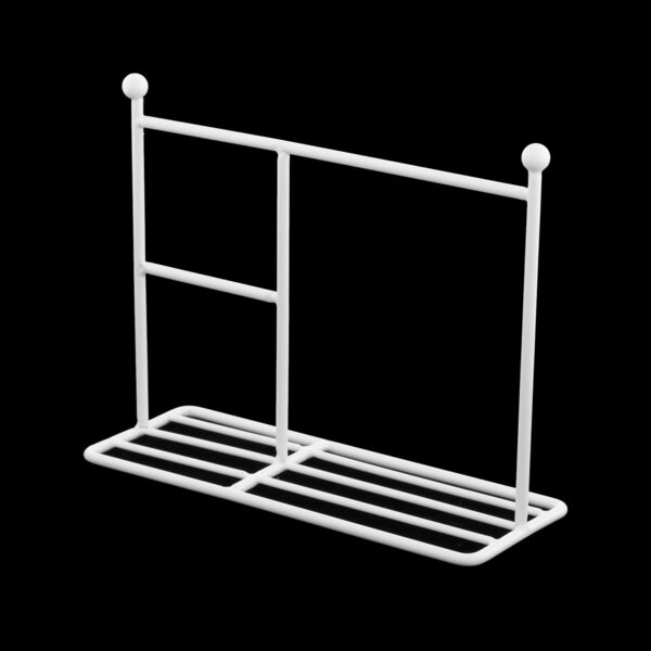 Metall-Wäscheständer für Puppenkleidung 1:6 1:8 1:12 - Weiß 15x12cm