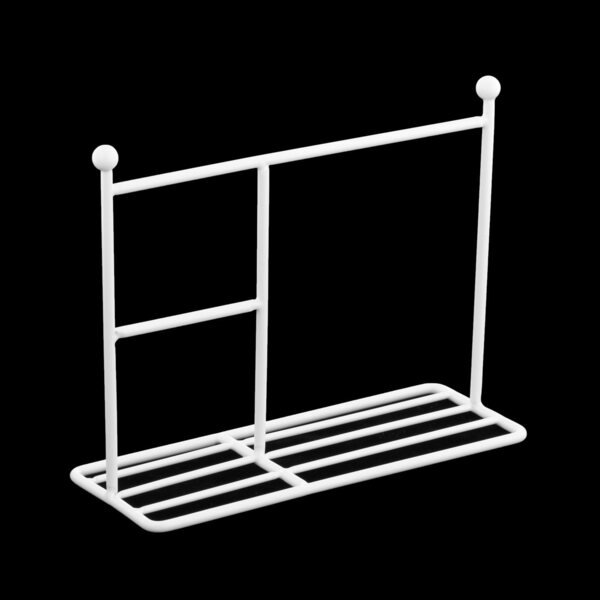Metall-Wäscheständer für Puppenkleidung 1:6 1:8 1:12 - Weiß 15x12cm