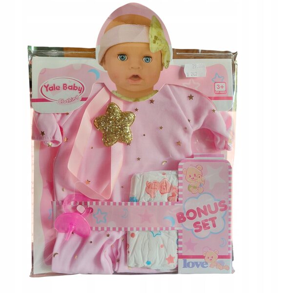 Komplettes Kleidungsset für Puppen von 34 bis 40 cm inklusive Zubehör