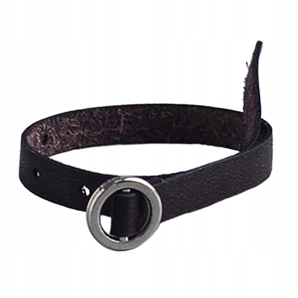 Cintura miniatura per bambole 1:12 in PU nero, accessorio dettagliato