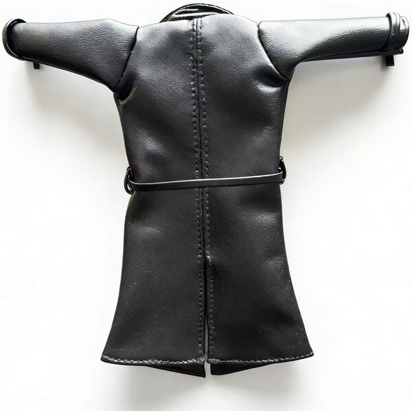 Oshhni Mini Giacca in Pelle PU per Action Figure 1/12 (6 pollici) Trench Costume Fai da Te