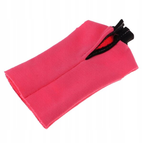 Langes ärmelloses Kleid für 1/6 Blythe-Puppen in Rosa-Rot