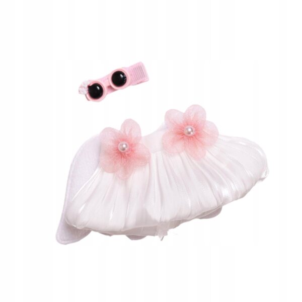 Puppenkleid mit Engelsflügeln und Haarnadel, misst 15 cm