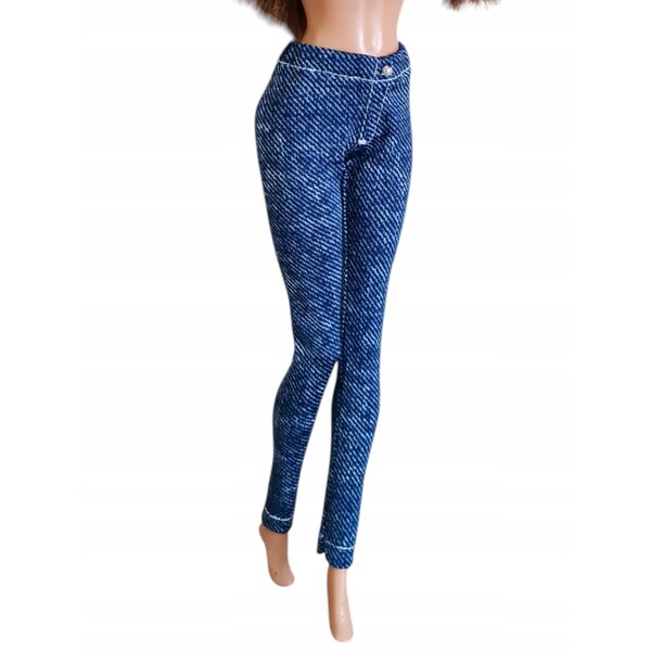Spodnie legginsy granatowe per bambole modelli classici in tessuto elasticizzato