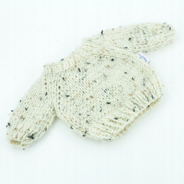 Maglione per Bambole Miniland 38cm e Paola Reina in Tweed Marrone