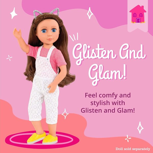 Glitter Girls Glisten & Glam 14-Zoll-Puppenkleidung, 4-teiliges Set