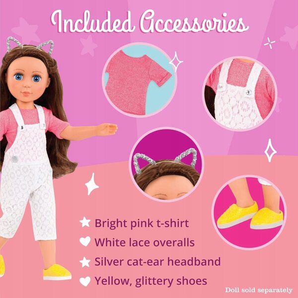 Glitter Girls Glisten & Glam 14-Zoll-Puppenkleidung, 4-teiliges Set