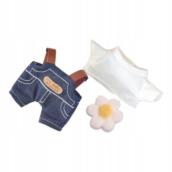 Ubranka pluszowe voor poppen van 17 cm 3-delige set met afneembaar ontwerp en zachte stof