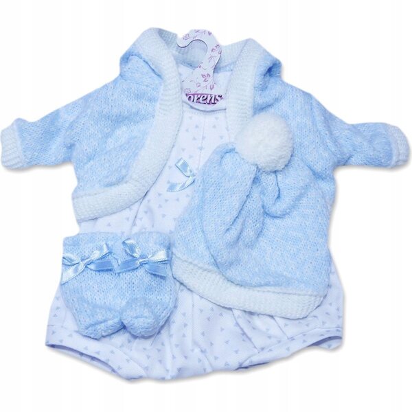 Llorens P33-295 Kleidungsset für 33 cm große Puppe in Hellblau