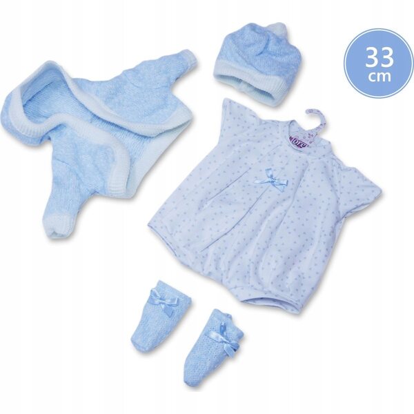 Llorens P33-295 Kleidungsset für 33 cm große Puppe in Hellblau