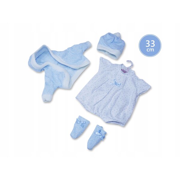 Llorens P33-295 Kleidungsset für 33 cm große Puppe in Hellblau