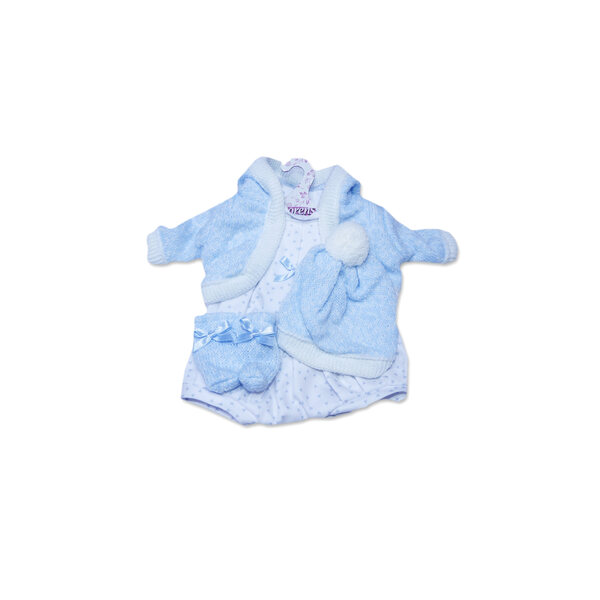 Llorens P33-295 Kleidungsset für 33 cm große Puppe in Hellblau