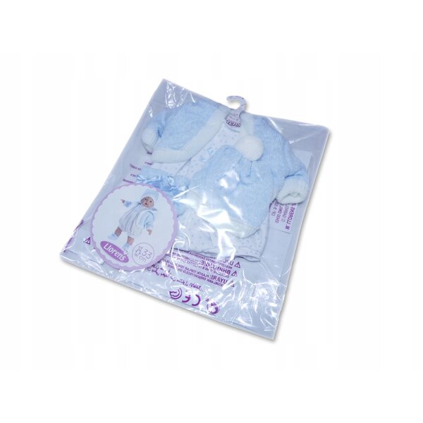 Llorens P33-295 Kleidungsset für 33 cm große Puppe in Hellblau