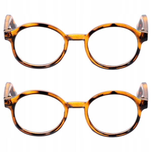 Bunte Brille für Puppen, modisches Accessoire aus widerstandsfähigem Kunststoff 6,5x5,7x3,2 cm
