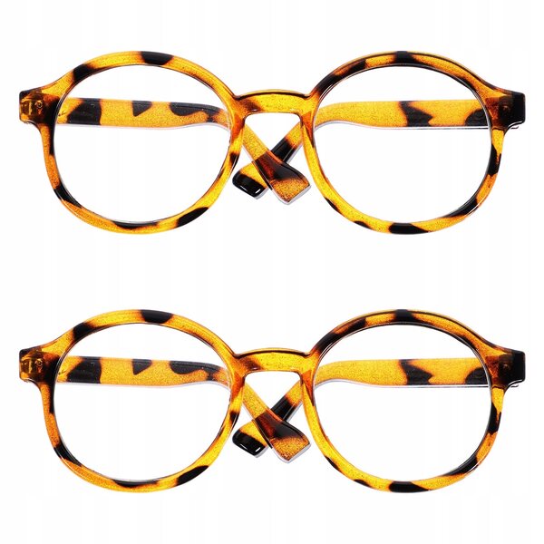 Bunte Brille für Puppen, modisches Accessoire aus widerstandsfähigem Kunststoff 6,5x5,7x3,2 cm