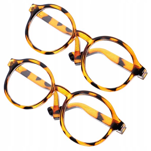 Bunte Brille für Puppen, modisches Accessoire aus widerstandsfähigem Kunststoff 6,5x5,7x3,2 cm