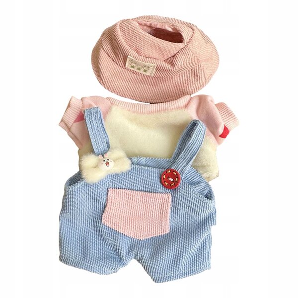 Set Ubranka Pluszowe per Bambole 15 cm a Forma di Papera con Costume con Coniglio