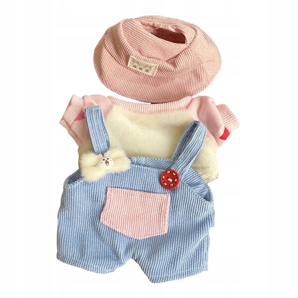 Set Ubranka Pluszowe per Bambole 15 cm a Forma di Papera con Costume con Coniglio