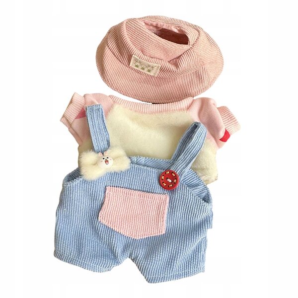 Set Ubranka Pluszowe per Bambole 15 cm a Forma di Papera con Costume con Coniglio