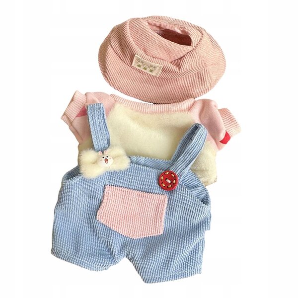 Set Ubranka Pluszowe per Bambole 15 cm a Forma di Papera con Costume con Coniglio
