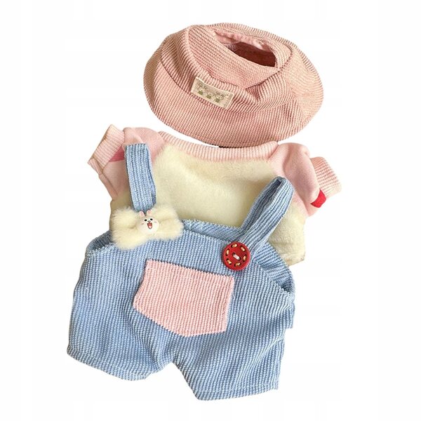 Set Ubranka Pluszowe per Bambole 15 cm a Forma di Papera con Costume con Coniglio
