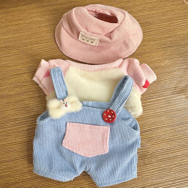 Set Ubranka Pluszowe per Bambole 15 cm a Forma di Papera con Costume con Coniglio
