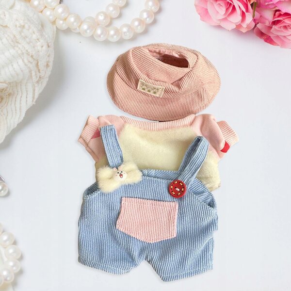 Set Ubranka Pluszowe per Bambole 15 cm a Forma di Papera con Costume con Coniglio