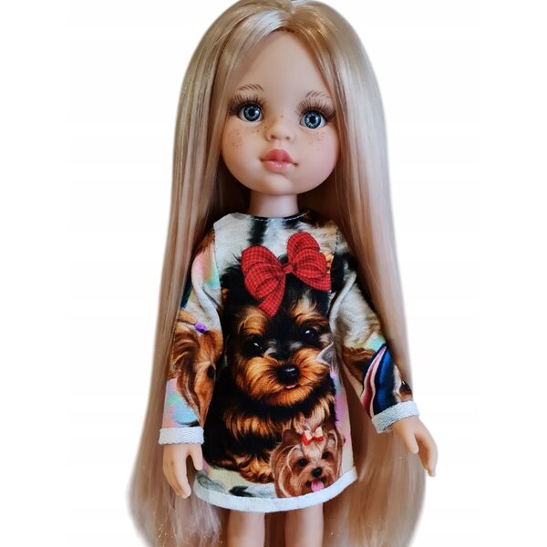 York 3 Tunikakleid für Paola Reina 32 cm Puppen – Digitales Stoffkleid