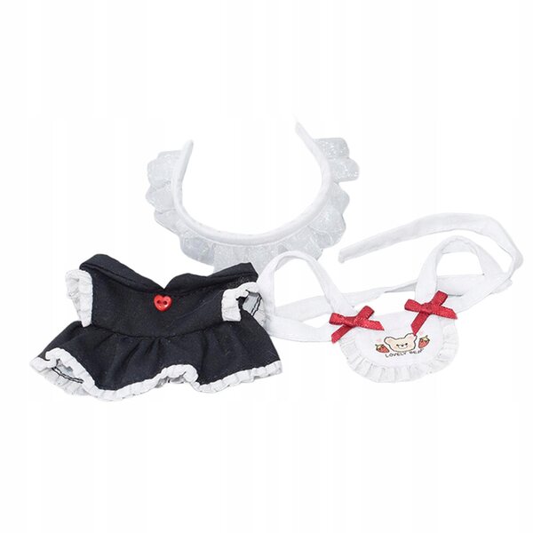 Set Abiti per Bambole 17 cm Morbidi e Comodi con Vestiti e Costume Cameriera