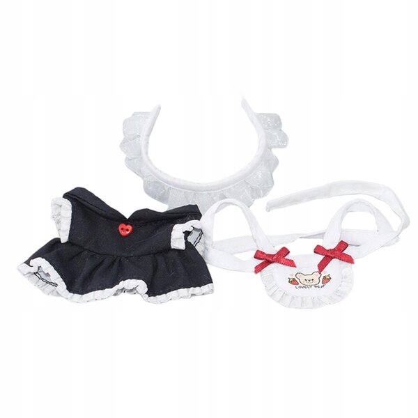 Set Abiti per Bambole 17 cm Morbidi e Comodi con Vestiti e Costume Cameriera