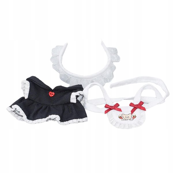 Set Abiti per Bambole 17 cm Morbidi e Comodi con Vestiti e Costume Cameriera